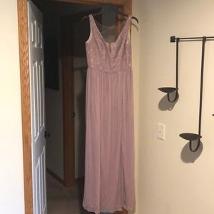 Light purple bridesmaids dress